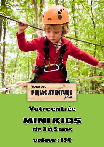 Entrée accrobranche Mini Kids de 3 à 5 ans à Piriac Aventure